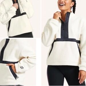 EUC Peloton Sherpa 1/2 zip jacket/pullover size Small